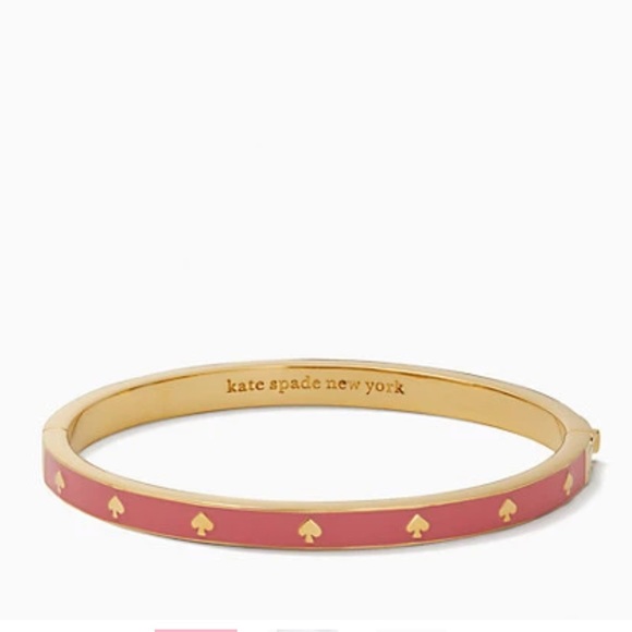 NWT kate spade spot the spade enamel hinged bangle - Picture 2 of 7